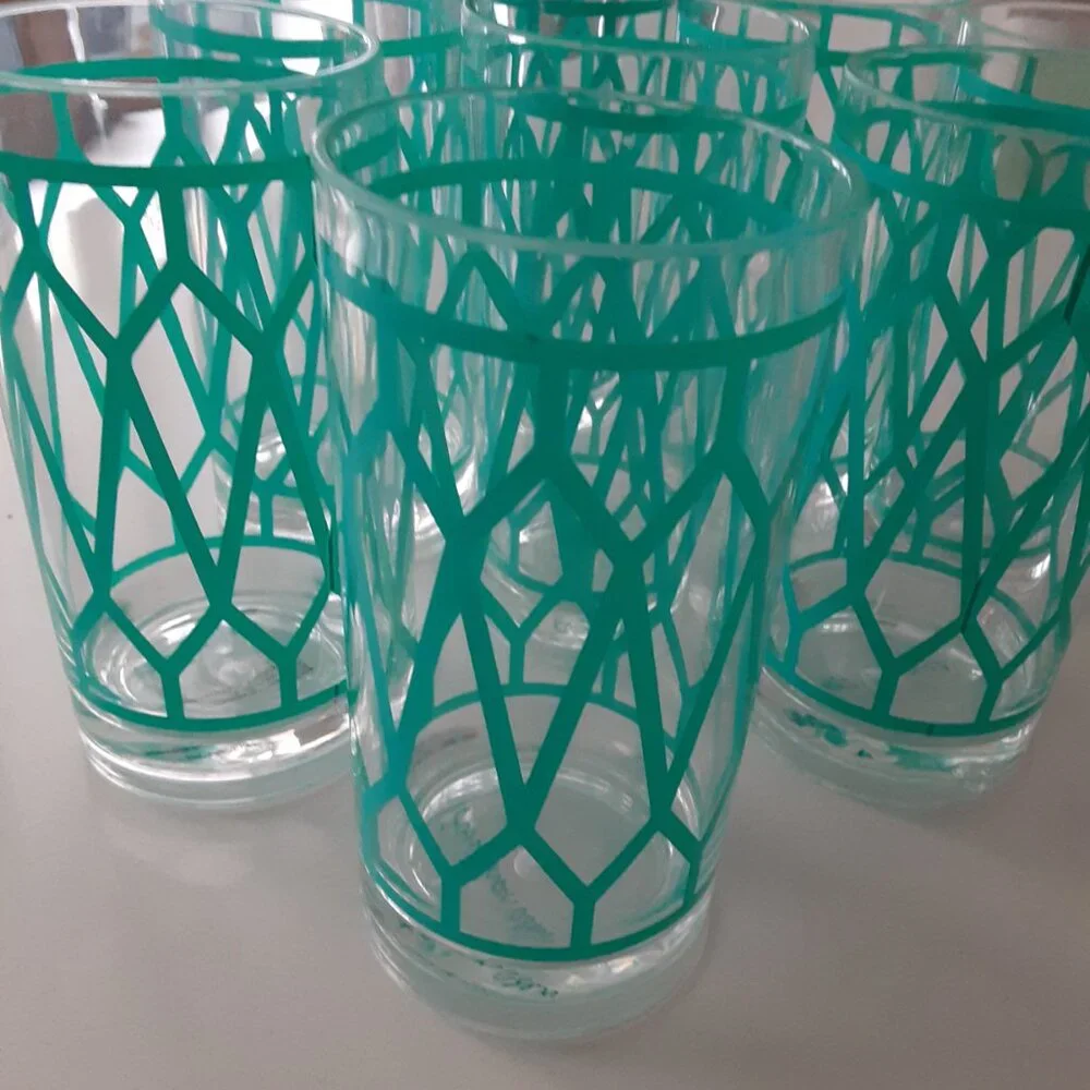 Jonathan Adler tall plastic glasses - set of (8) indoor / outdoor